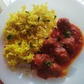 El cooksnap de MariadeGrazia cuando hizo Kofta curry con arroz basmati.