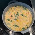 El cooksnap de Álvaro cuando hizo Gnocchi con salmón y espinacas en falsa bechamel.