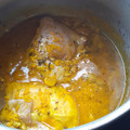 El cooksnap de Charo Rosado cuando hizo Guiso de Cuartos Traseros de Pollo.