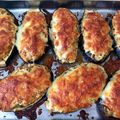 El cooksnap de Vale cuando hizo Berenjenas rellenas de carne y verduras con bechamel gratinado.