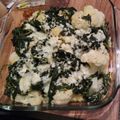 El cooksnap de Karen Vitales cuando hizo Frittata de coliflor y espinacas keto.