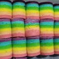 Cooksnap dari Tri Rahayu untuk resep Mini Roll Cake Rainbow / Bolu Gulung Pelangi Kukus Anti Gagal