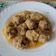 El cooksnap de Fernando y Nuria cuando hizo Albóndigas de bacalao y berenjena en salsa de puerro y apio.