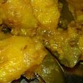 Kirti Anujmishra's cooksnap of when they made Aalu Shimla mirch ki Chatpati Sabzi.