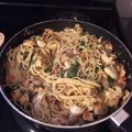 isab22's cooksnap of when they made Chicken, spinach & bacon pasta.
