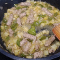 El cooksnap de boladeras cuando hizo Patatas guisadas con salchichas frescas y setas shiitake.