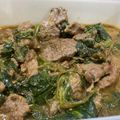 湯小舒 的 菠菜沙茶羊肉 cooksnap