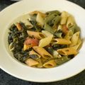 El cooksnap de Mondemin cuando hizo Pasta integral con espinacas.