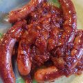El cooksnap de Merche cuando hizo 🌭Salchichas frescas con tomate.