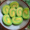 Cooksnap dari Erfani Yanti untuk resep Bolu gulung Roti Tawar (Pandan)