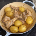 El cooksnap de Paula Rodrigo cuando hizo Guiso de Conejo con Chalotas y Patatas.