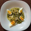 El cooksnap de ruso cuando hizo Merluza en salsa verde.