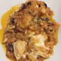 El cooksnap de Bea cuando hizo Bacalao con ciruelas, pasa y piñones.