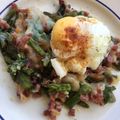 El cooksnap de Aurora Revenga Diaz cuando hizo Espárragos verdes con jamón+queso+huevo.