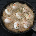 El cooksnap de Raquel Mumary Santiago cuando hizo Huevos a la turca.