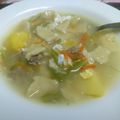 El cooksnap de Elsa Tapia Alday cuando hizo Pantrucas con pollo y verduras.