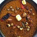 El cooksnap de Marieta cuando hizo Paella de conejo y caracoles.