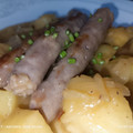 El cooksnap de Antonio-José cuando hizo Salchichas frescas al vino con patatas en su salsa.