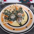 El cooksnap de carlos Vera D. cuando hizo Albóndigas con salsa de Gorgonzola, Espinacas y Patatas🧀.