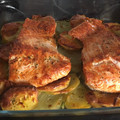 El cooksnap de Maria Esther Gómez Rubio cuando hizo Salmón al horno con patatas y cebolla.