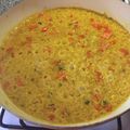 El cooksnap de Paola Di Marini cuando hizo Risotto de arroz integral con cúrcuma y vegetales.