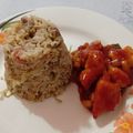 El cooksnap de Karol Armando Gómez Ríos cuando hizo Arroz chino con pollo agridulce.
