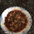 El cooksnap de José Manuel Estevez Posse cuando hizo Filetes de pollo agridulces con manzana y champiñones.