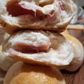 El cooksnap de Vane Oietto cuando hizo Pan relleno de jamón y queso.