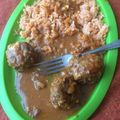 El cooksnap de Lorena Armijo cuando hizo Albóndigas rellenas con queso philadelphia.