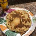 El cooksnap de Cristina cuando hizo Pancakes de Avena y banana.