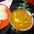 Bindi Dey's cooksnap of when they made সাম্বার ডাল(Sambar Dal recipe in Bengali).