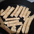 El cooksnap de Gabriela Sperduti cuando hizo Fajitas/Palitos de queso reggianito.