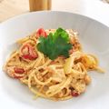 Dorci Cooksnap-ja, amikor elkészítette a(z) Sajtos-csirkés fajitas spagetti receptet.