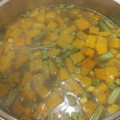 El cooksnap de Claudia Valdés cuando hizo Carbonada con carne molida.