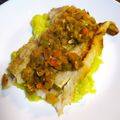 El cooksnap de Janabel Cando cuando hizo Merluza a la plancha con base de calabacín, muy fácil.