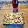 El cooksnap de Juan Luis Manso Braun cuando hizo Tortellini con salsa bacon y cebolla caramelizada.