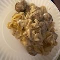 Pearl Perez-Crooks's cooksnap of when they made Slow Cooker Swedish Meatballs (sort of).