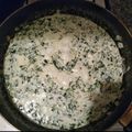 El cooksnap de Nu Ria cuando hizo Espinacas a la crema.