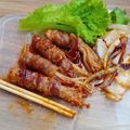 Cooksnap dari Setya N untuk resep Daging Sukiyaki Gulung Enoki Buncis
