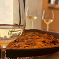 El cooksnap de Pedro Arias cuando hizo Paella valenciana a leña.