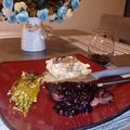 Melissa Cumine's cooksnap of when they made Blueberry Rib-eye.