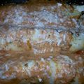 El cooksnap de Daiana Presa Novo cuando hizo Canelones de crema de choclo con salsa de tomate.