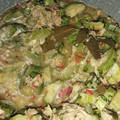 El cooksnap de Diego cuando hizo Salteado de zucchini, atún y pimientos.