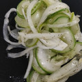 Garrett Cooper's cooksnap of when they made Jeremiah’s Incredible Cucumber Onion Salad.