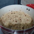 El cooksnap de Salvador Gómez cuando hizo Arroz almendrado.