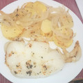 El cooksnap de Marta cuando hizo Sepia al horno con patatas y cebolla.