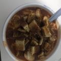 El cooksnap de Alexis ureña cuando hizo Sopa de tomate y albahaca 🍅🌱.