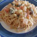 El cooksnap de Sofía Oses Montenegro cuando hizo Tallarines con salsa de camarones.