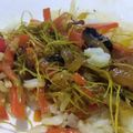 El cooksnap de Constanza Alonso cuando hizo ARROZ Con Vegetales🍲 y LENTEJAS Germinadas...!.