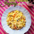 Cooksnap Hani Shaimi semasa beliau membuat Nasi goreng jagung.